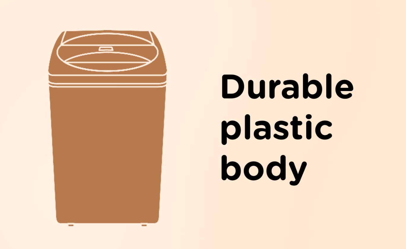 Akai 6.5 KG Fully Automatic Top Load Washing Machine (White)